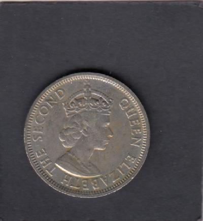 Beschrijving: 1 Rupee ELIZABETH II